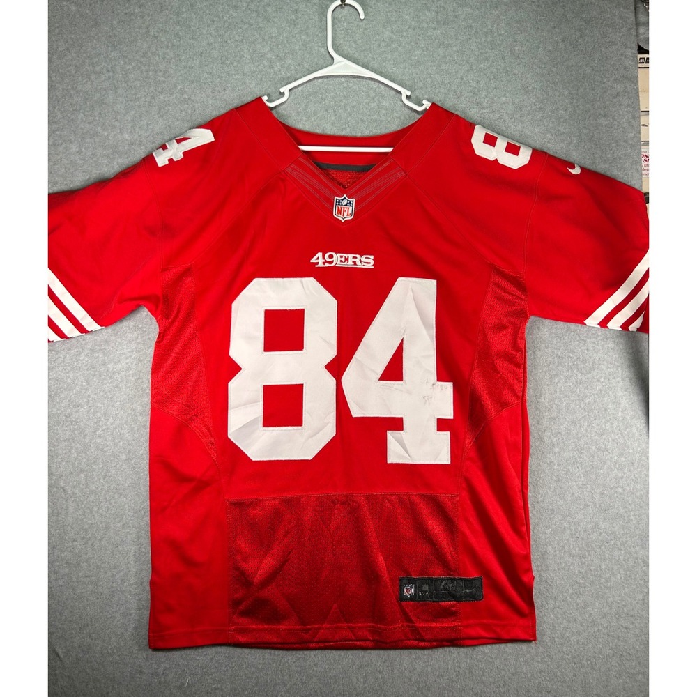 Nike Elite Randy Moss San Francisco 49ers Jersey Men 48 L Stitched On Field Red